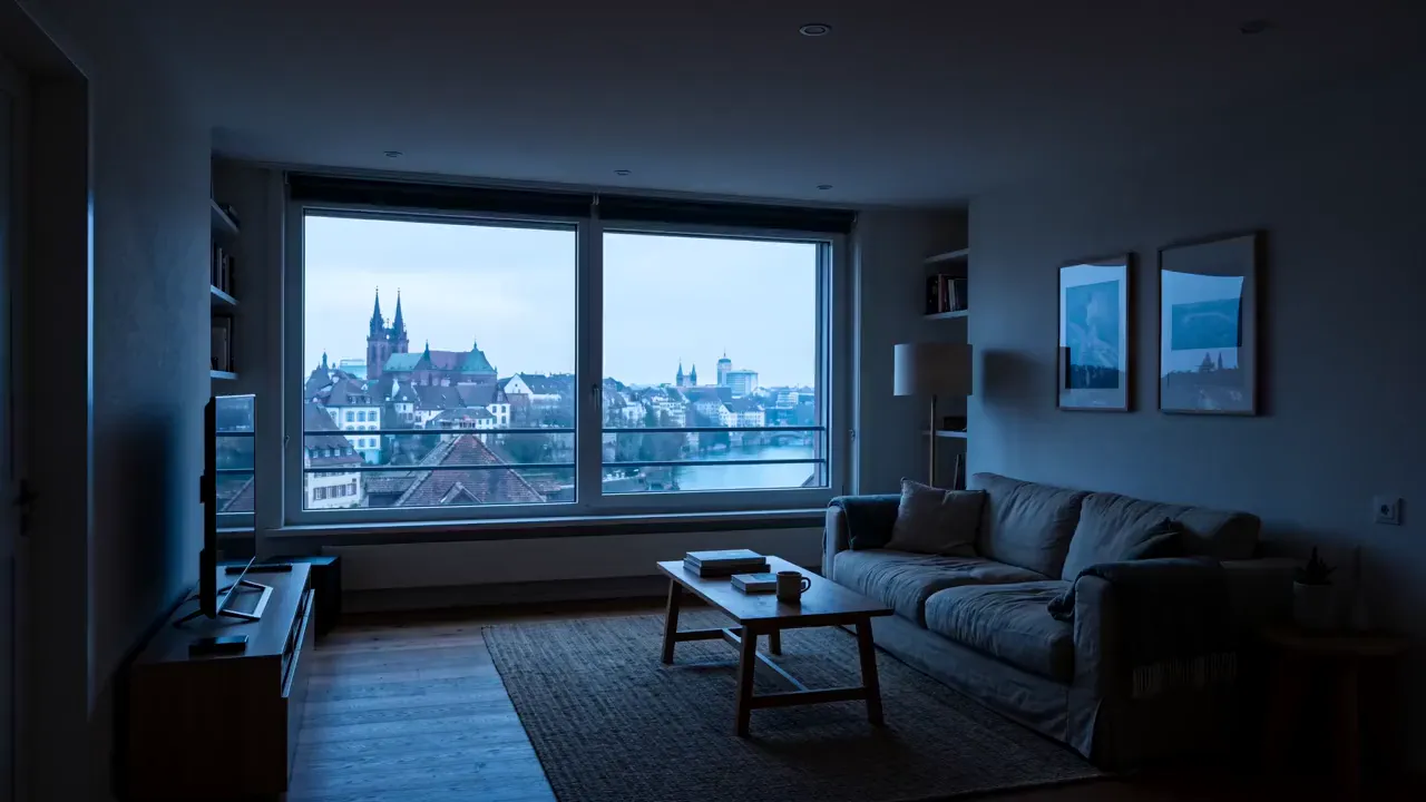 Wohnung mit Lichtszenen